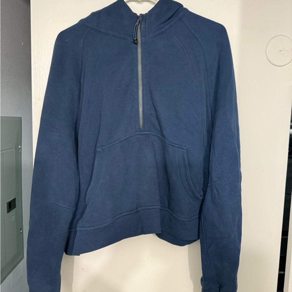 Lululemon navy Blue Half-Zip Hoodie